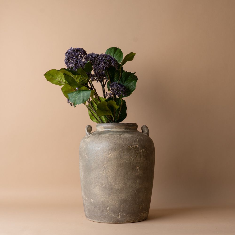 Aged Urn with Handles vase Indaba