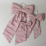 Berry Stripe Bow