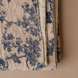 Toile Pattern Kantha Throw Blanket
