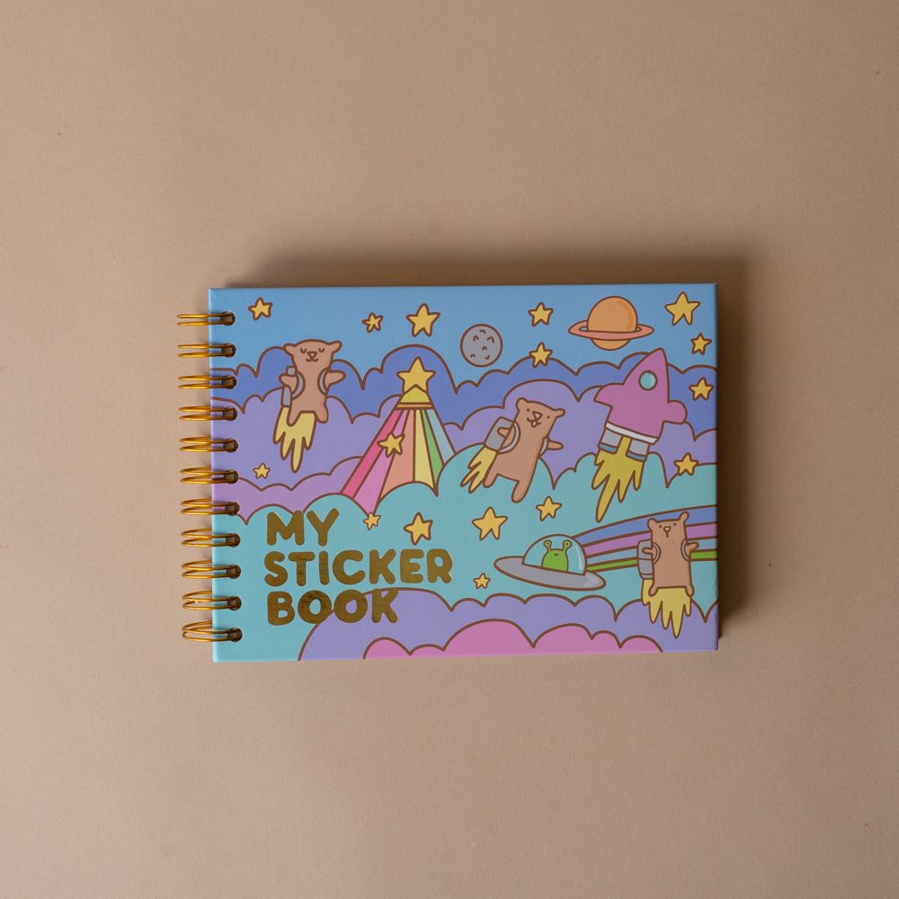 Hardcover Space Bears Sticker Book - Rug & Weave