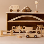Wooden Vehicle Play Set FINNBIRD - toy QToysUSA (Faire)