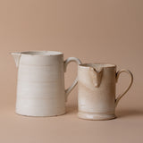 Antique French Ironstone Jug VINTAGE - pitcher Rug and Weave