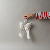 White Canvas Bow