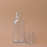 Handblown Hammered Carafe with Lid