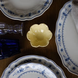 Butter Yellow Petal Dish dish Accents De Ville (ShopZio)