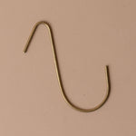 Handmade Brass J Hook wall hook Fog Linen Work Medium