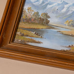 Small Vintage Oil Painting VINTAGE - artwork Rug and Weave