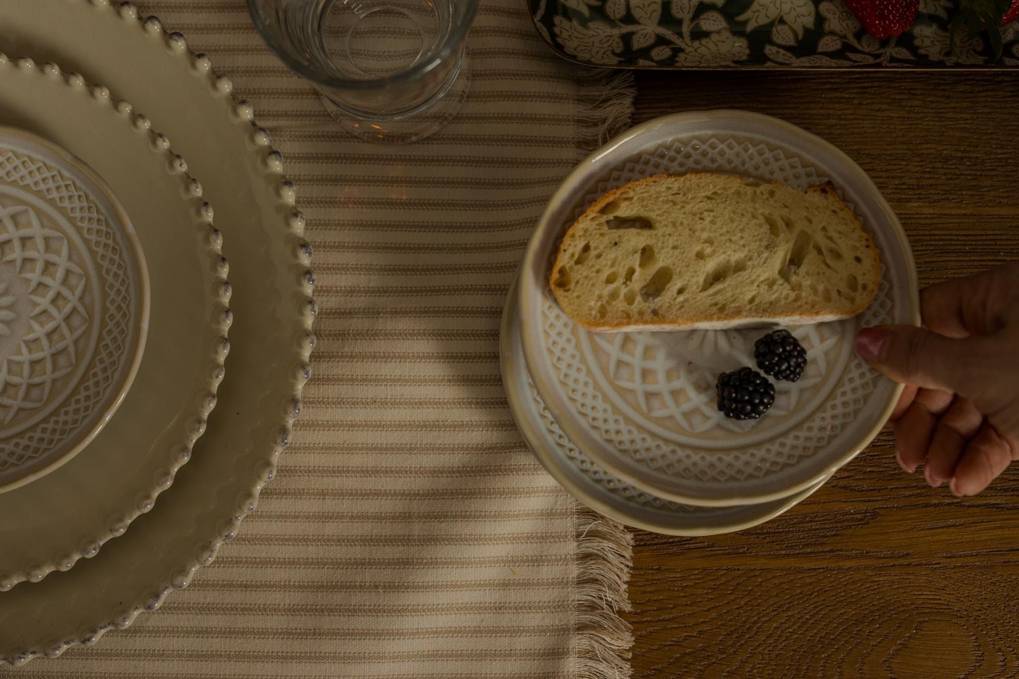 Hand Finished Stoneware Bread Plate - Rug & Weave