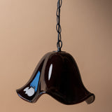 Burgundy Glass Pendant Light
