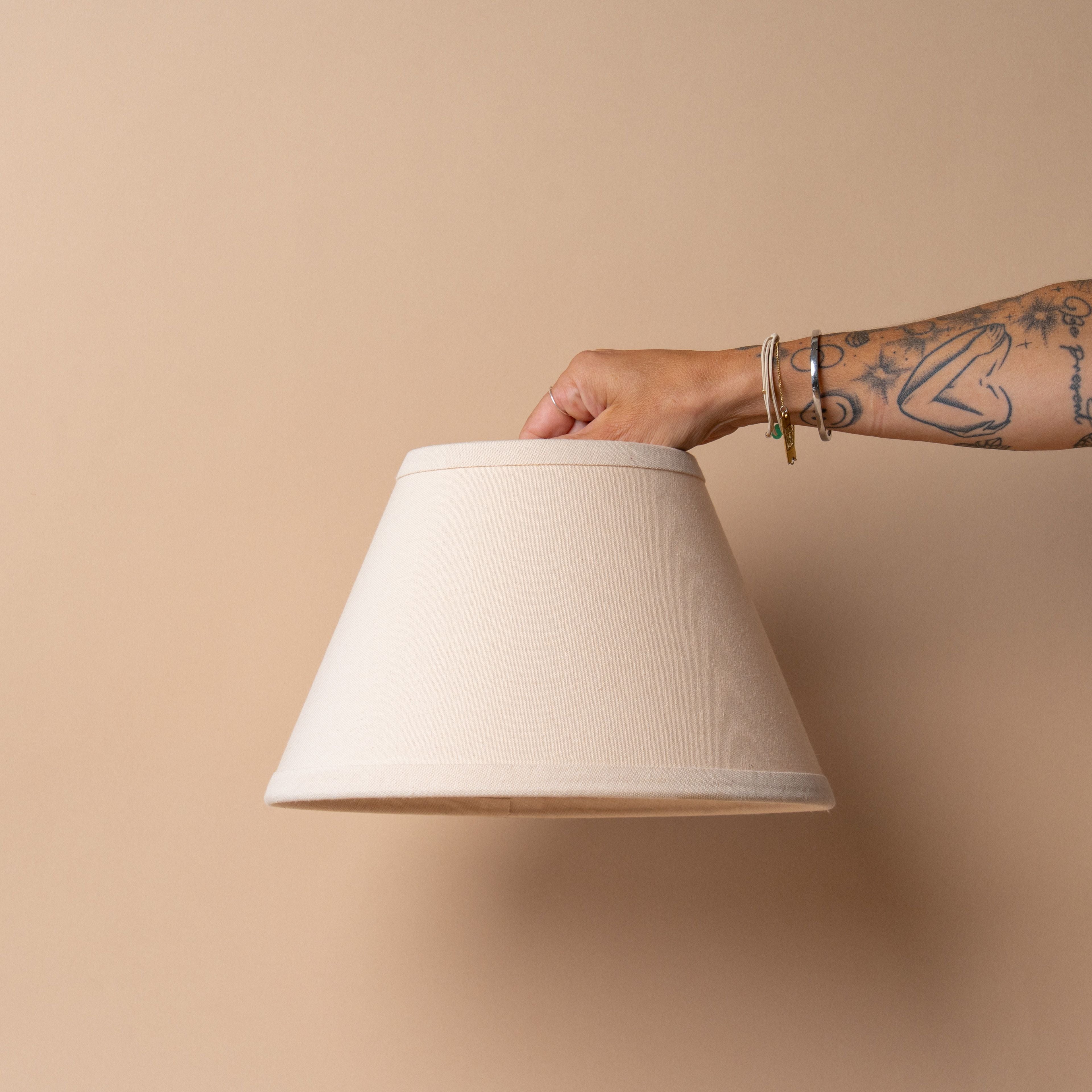 Primitive Table Lamp (Base & Shade Sold Separately) Table Lamps Home Collections by Raghu (Faire) Buttermilk Shade