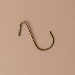 Handmade Brass J Hook wall hook Fog Linen Work Small