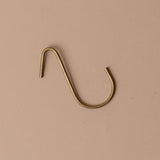 Handmade Brass J Hook wall hook Fog Linen Work Small