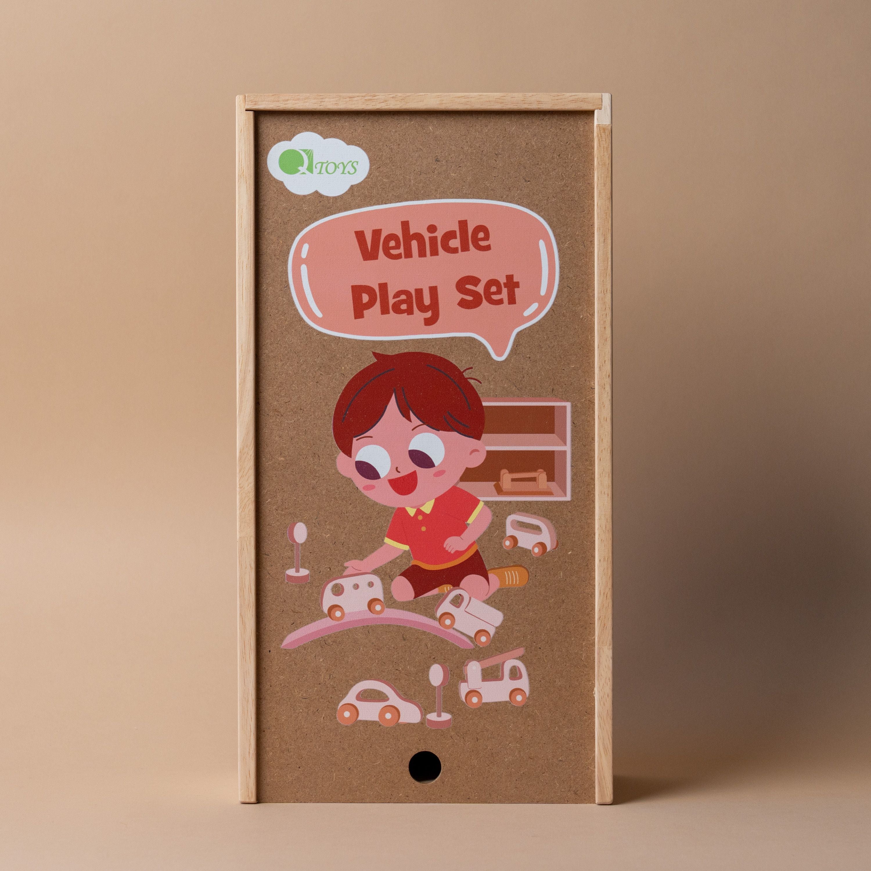 Wooden Vehicle Play Set FINNBIRD - toy QToysUSA (Faire)