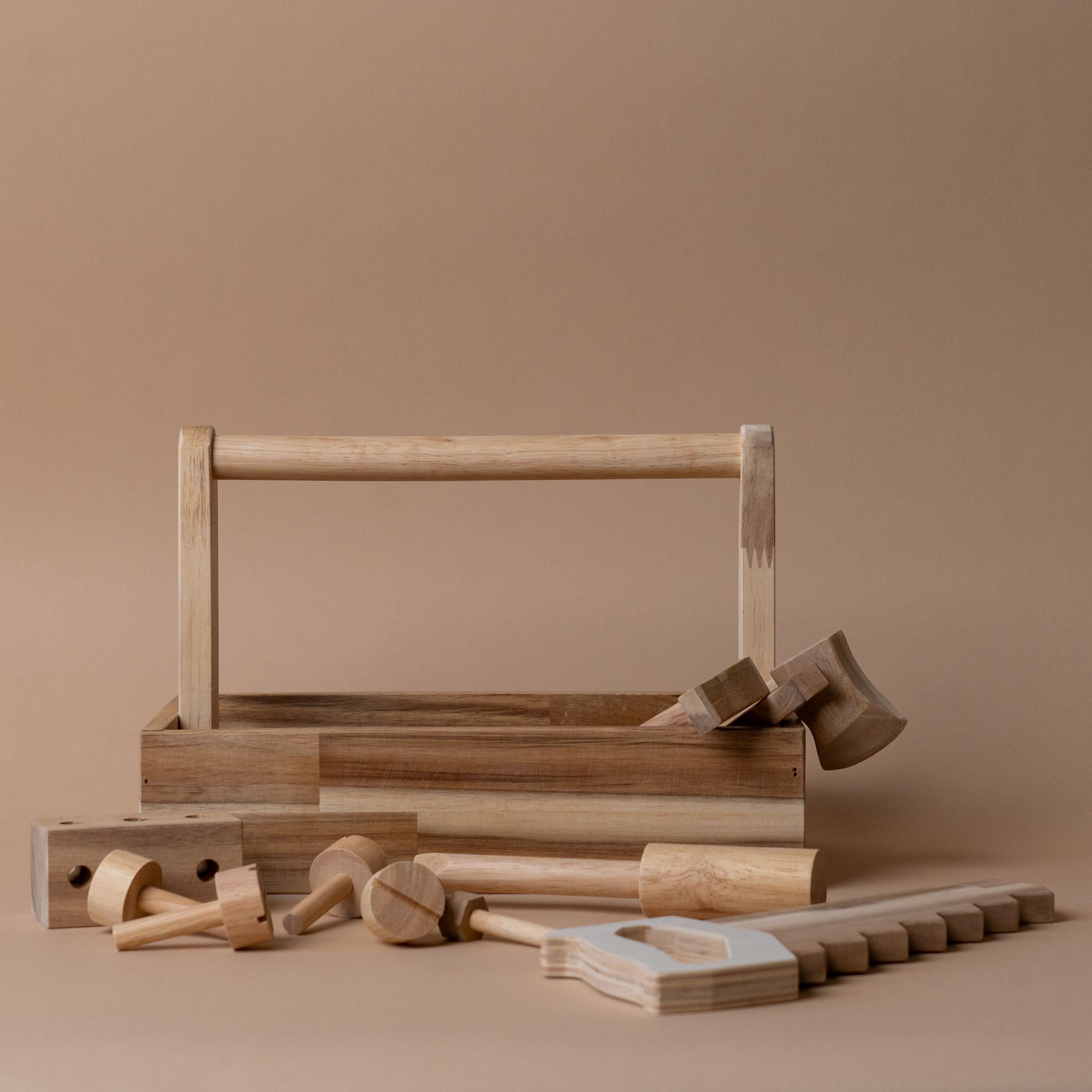 Wooden Tool Play Set FINNBIRD - toy QToysUSA (Faire)