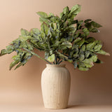 Ivory Pressed Terracotta Vase