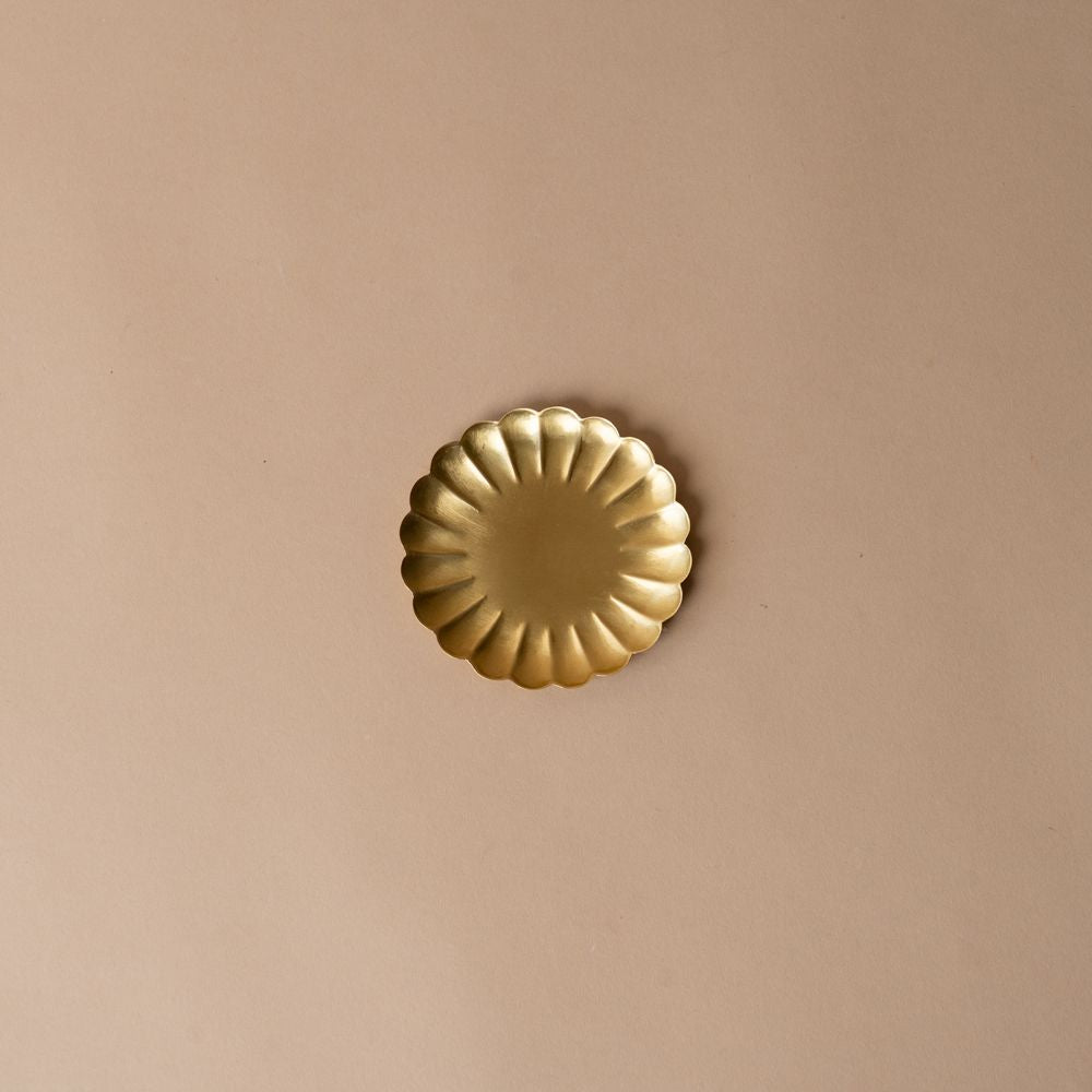 Handmade Brass Petal Dish - Rug & Weave