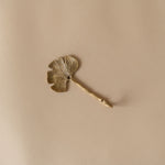 Gold Finish Ginko Leaf Hook - Rug & Weave