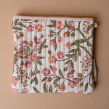 Organic Cotton Floral Pouch