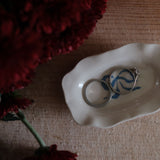 Scalloped Stoneware Mini Bow Dish bowl Creative Co-op (DYA)