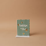 Thank You Stars Card greeting card Halfpenny Postage (Faire)
