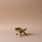 Brass Pillar Candle Holder with Feet candle holder Luxe B Co (Faire)