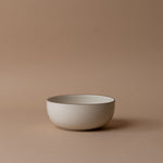 Ceramic Vanilla Bowl with Espresso Detail bowl David Shaw Cereal Bowl