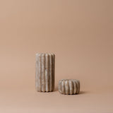 Fluted Marble Candle Holder