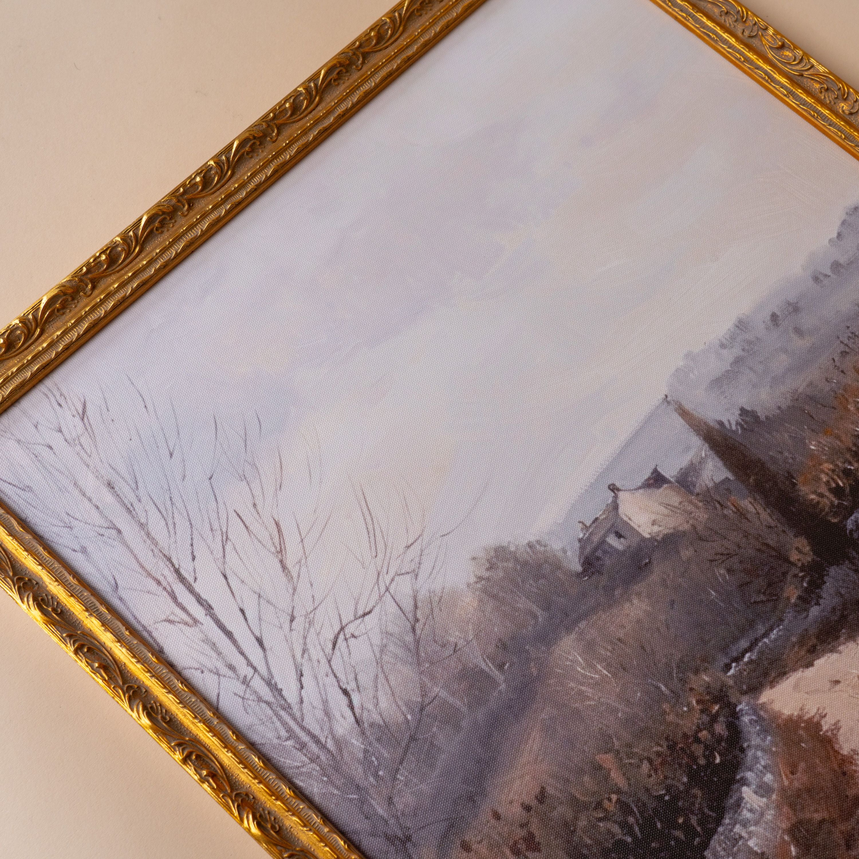"Gloomy Path" Framed Vintage Inspired Art Print ARTWORK - print Luxe B Co (Faire)