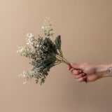 Faux Green Primrue Eucalyptus Spray faux stem Indaba