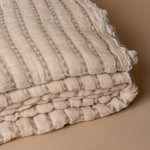Double Gauze Latte Stitch Bed Blanket - Rug & Weave