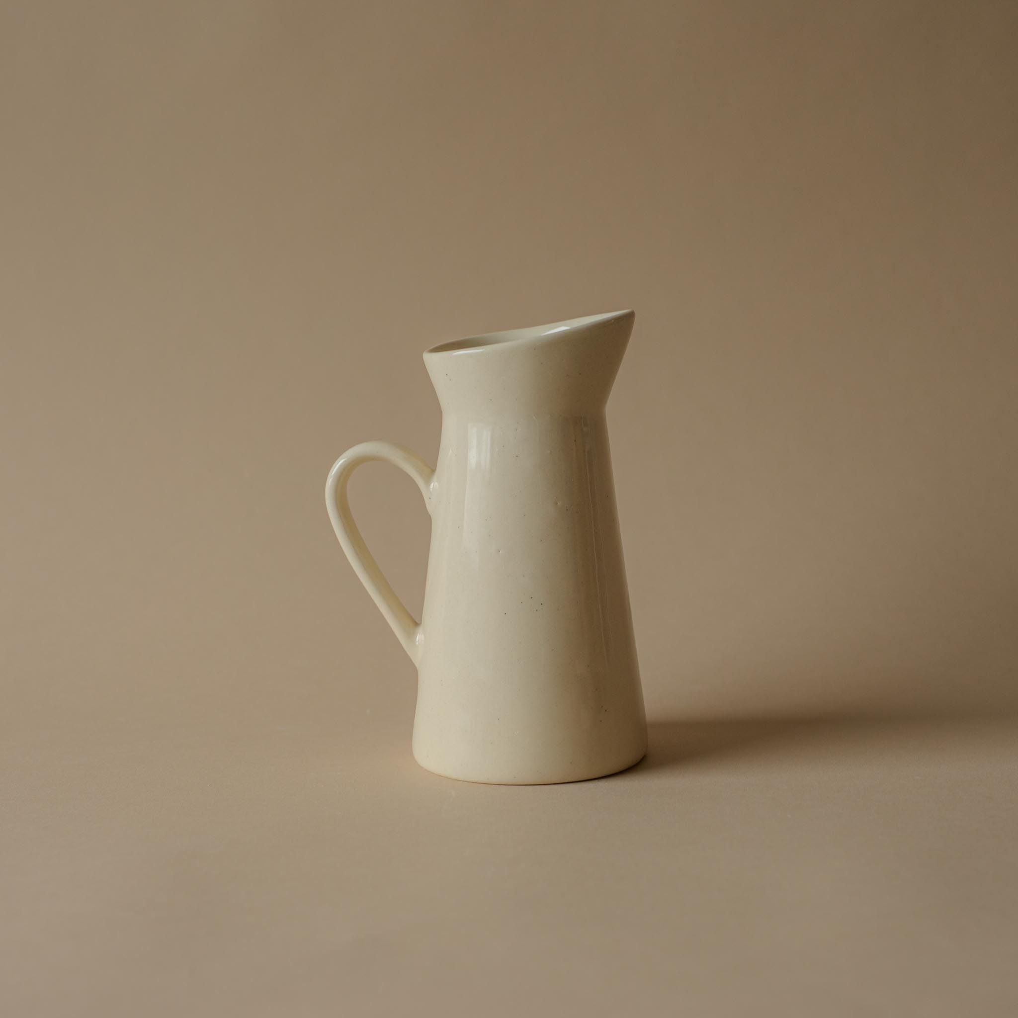 Ceramic Ivory Pitcher - Rug & Weave