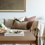 Linen Stripe Slub Throw Blanket blanket Indaba