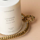 Glass Dish with Antiqued Gold Edge