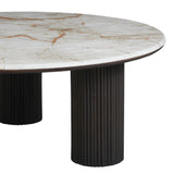 Alviano Breccia Marble Coffee Table FURNITURE - coffee table Renwil
