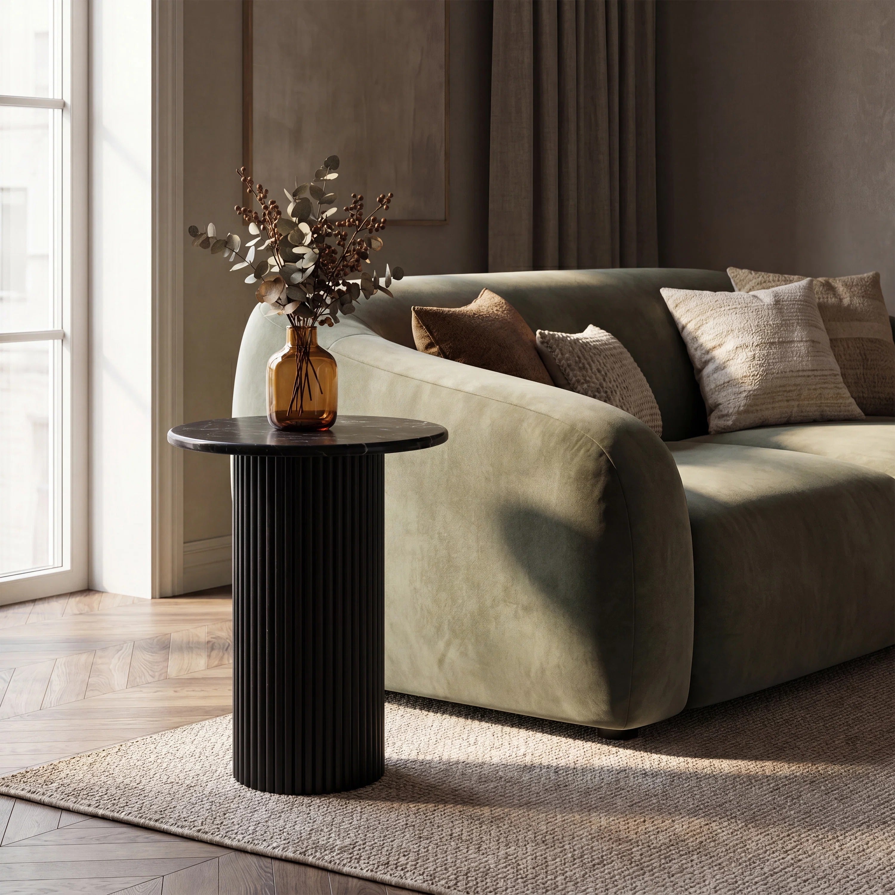 Elaris Toronto Marble Side Table FURNITURE - side table Renwil