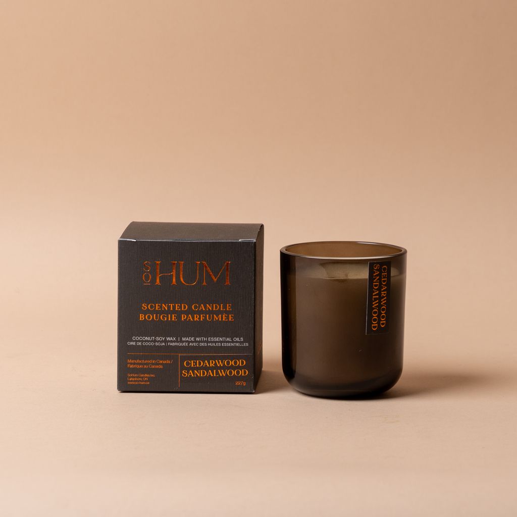 "Cedarwood Sandalwood" Coconut Soy Candle by SoHum candle SoHum (Faire)
