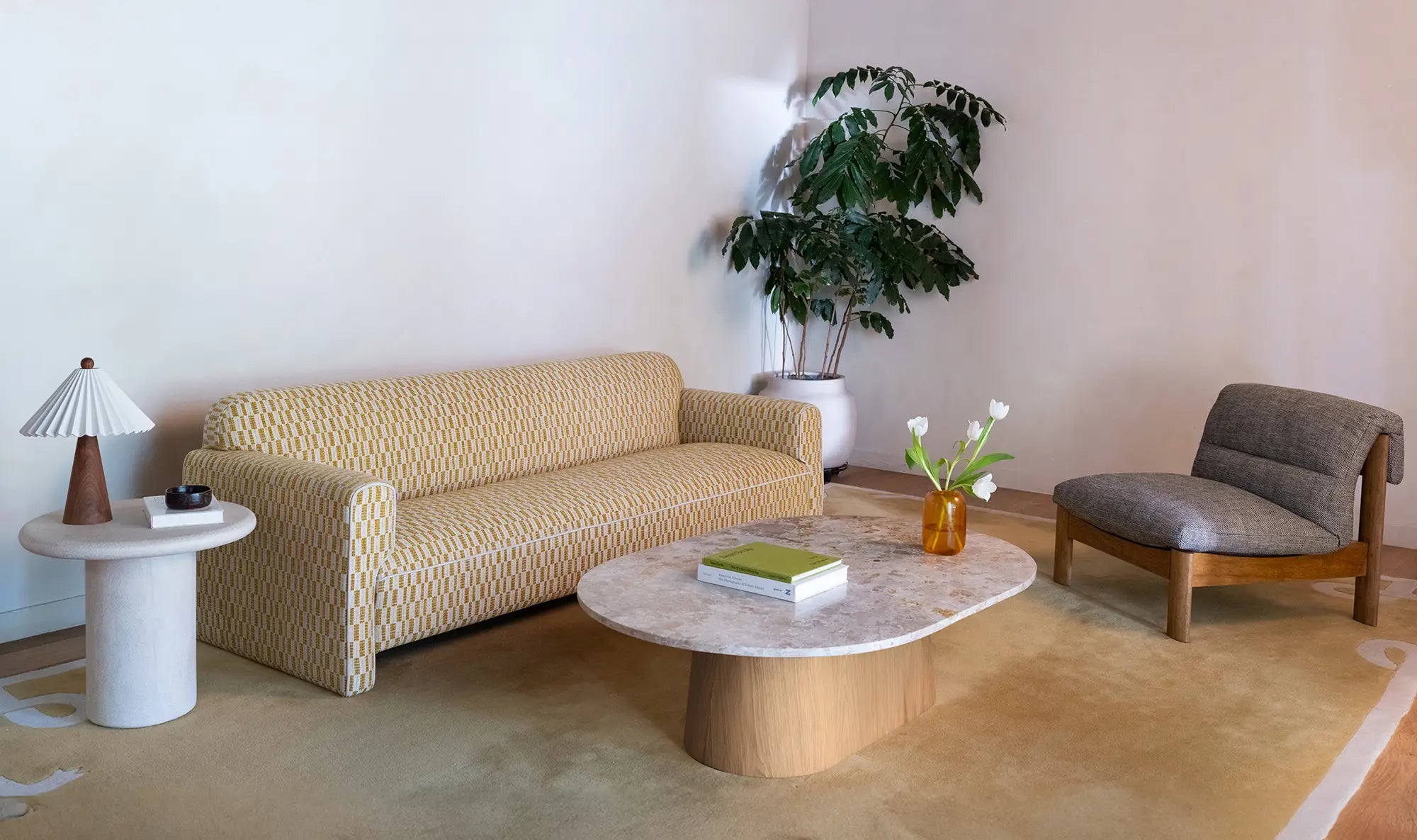 Carter Marble Coffee Table FURNITURE - coffee tables Moe's Furniture