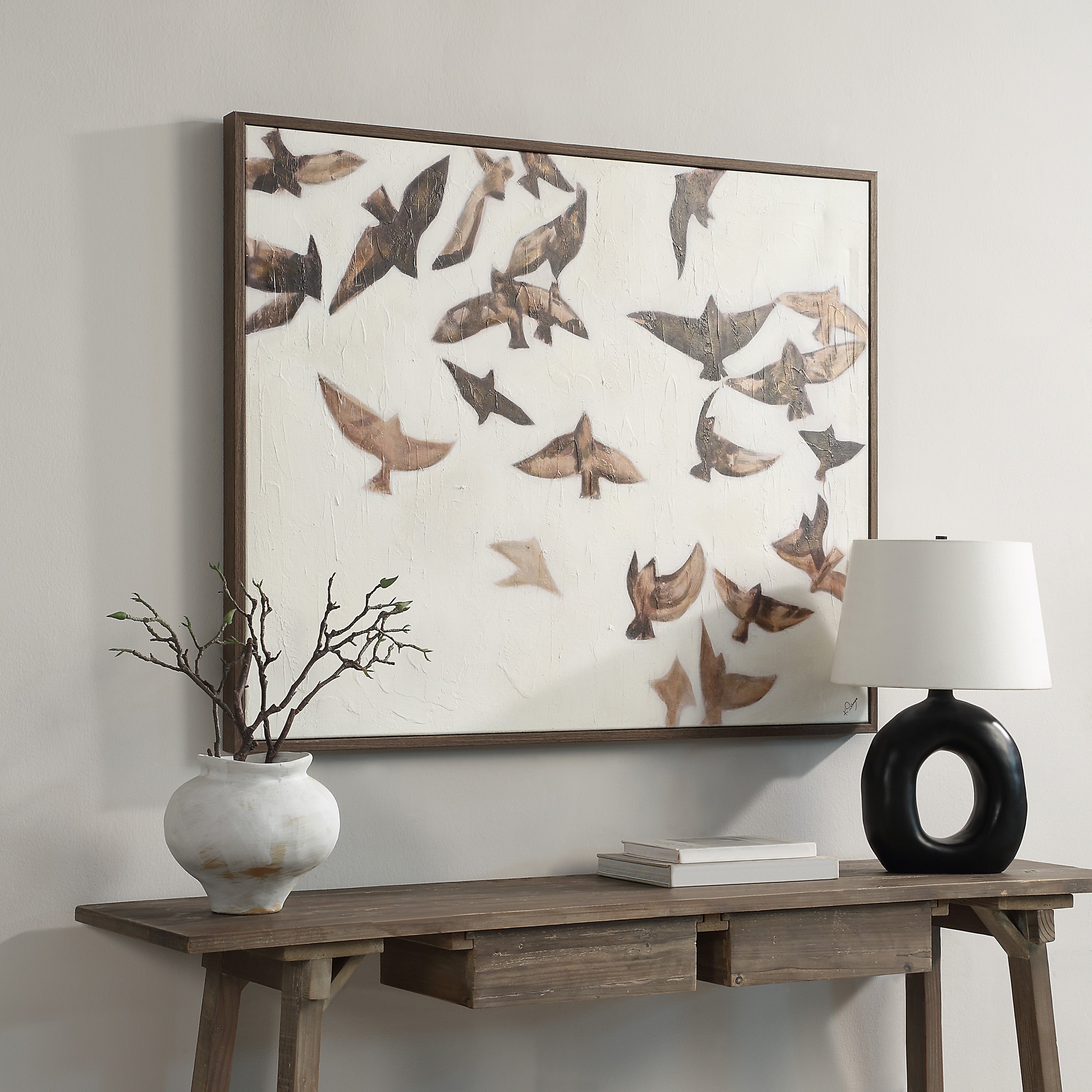 "Flight" Framed Canvas ARTWORK - framed print Renwil