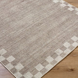 Jude Checkered Border Washable Rug