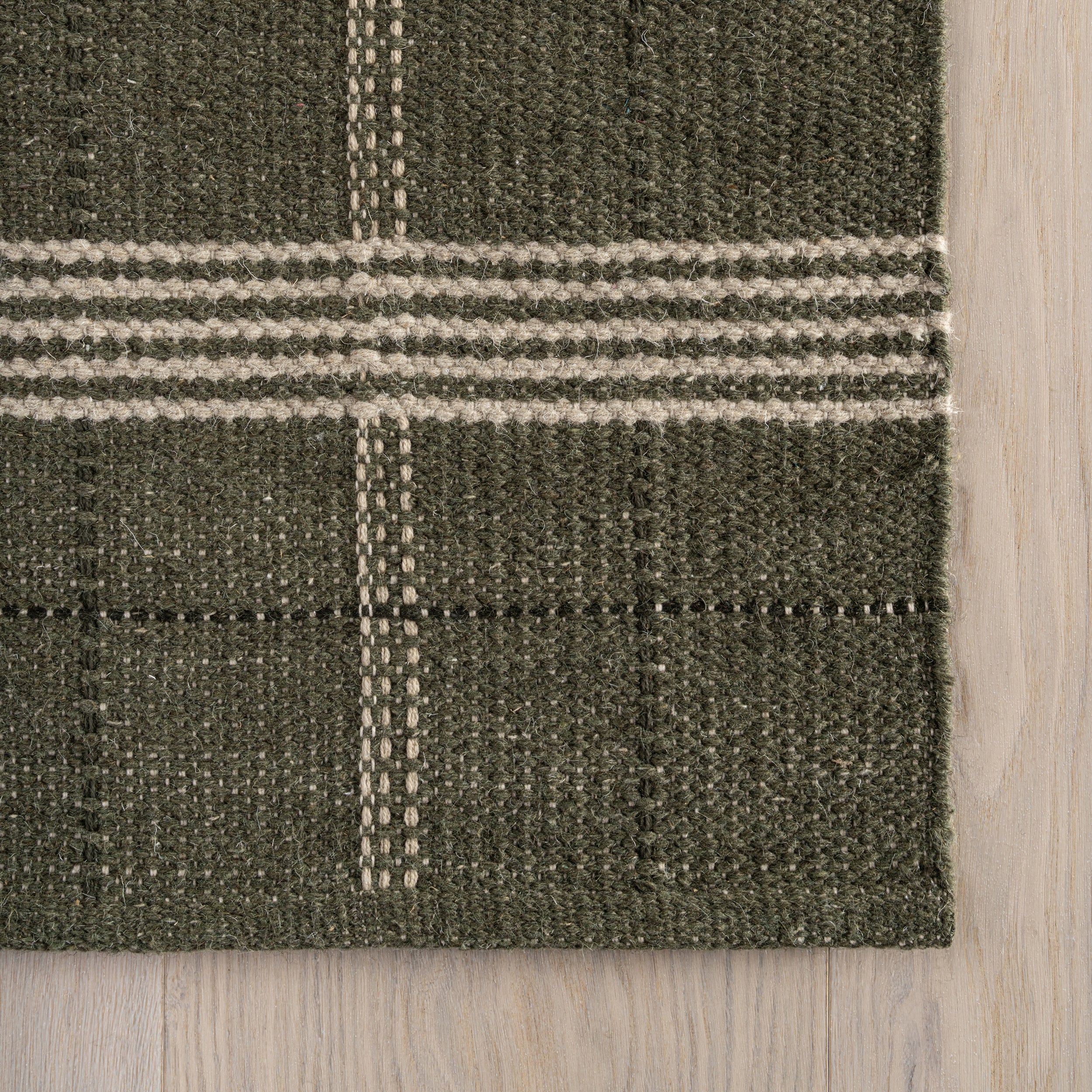 Nate Berkus Downing Plaid Wool Cozy Area Rug RUGS - wool Dash & Albert