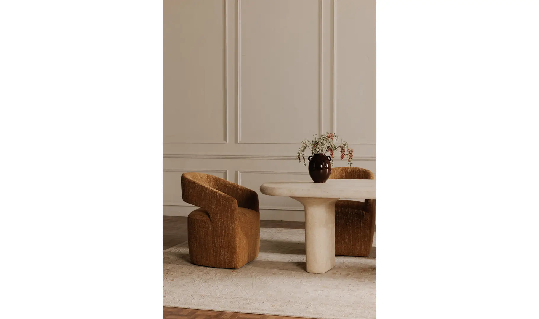 Barlow Rolling Dining Chair 10 - a - FURNITURE - dining chair Moe's Furniture