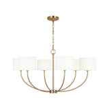 Sawyer Medium Chandelier LIGHTING - chandelier Visual Comfort Burnished Brass