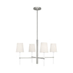 Monroe Small Chandelier LIGHTING - chandelier Visual Comfort Polished Nickel