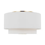 Sawyer Flush Mount LIGHTING - ceiling fixture Visual Comfort Burnished Brass