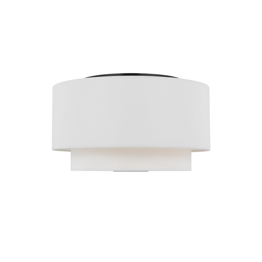 Sawyer Flush Mount LIGHTING - ceiling fixture Visual Comfort Midnight Black