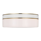 Monroe Large Flush Mount LIGHTING - ceiling fixture Visual Comfort Burnished Brass