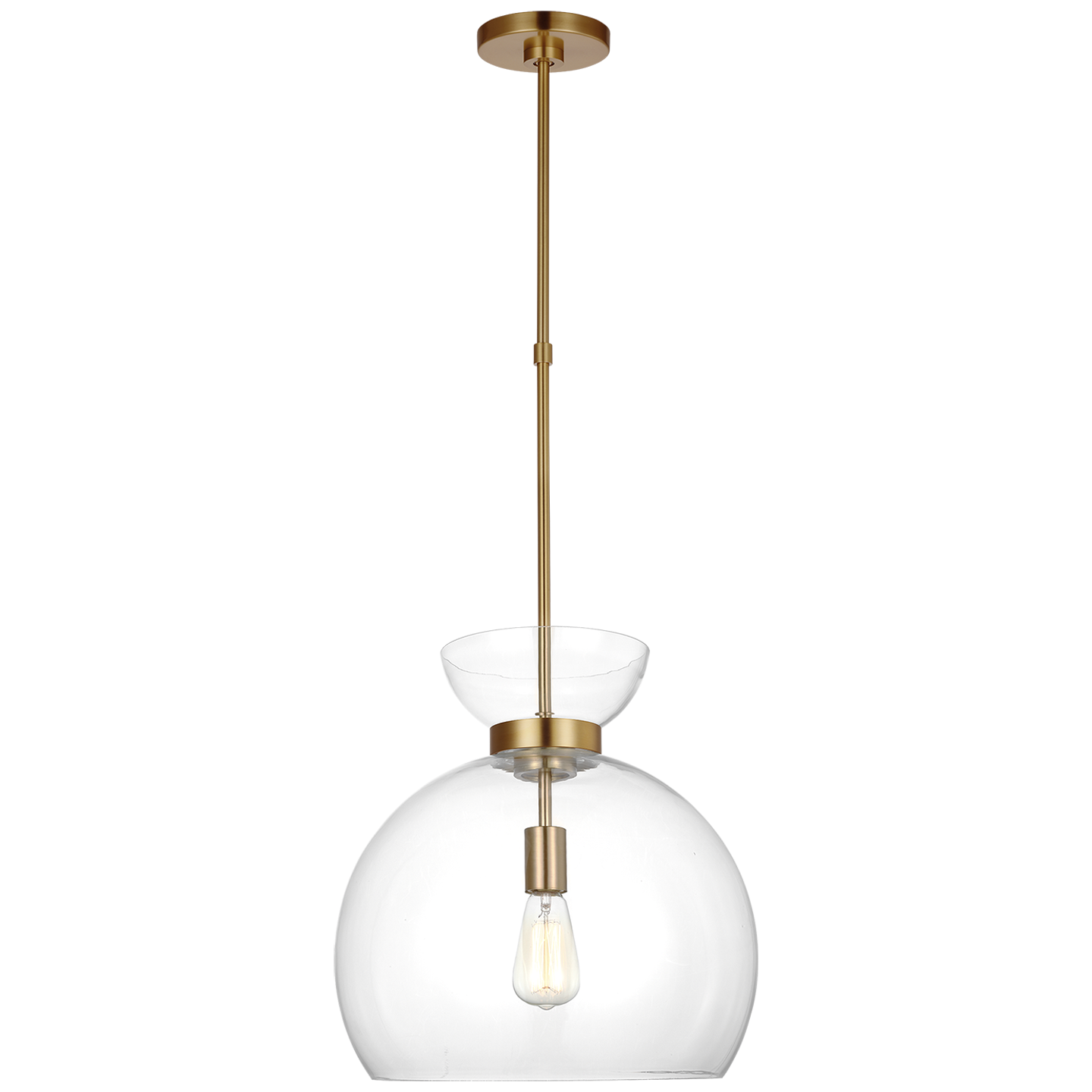 Londyn Round Pendant LIGHTING - pendant Visual Comfort - Studio Clear Glass