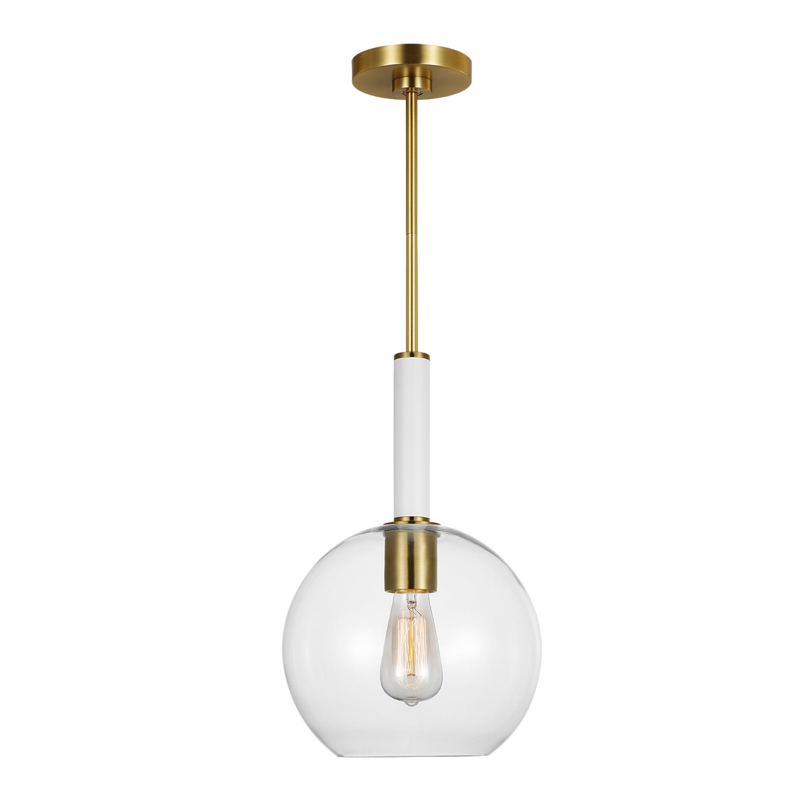 Monroe Round Pendant LIGHTING - pendant Visual Comfort - Studio Burnished Brass