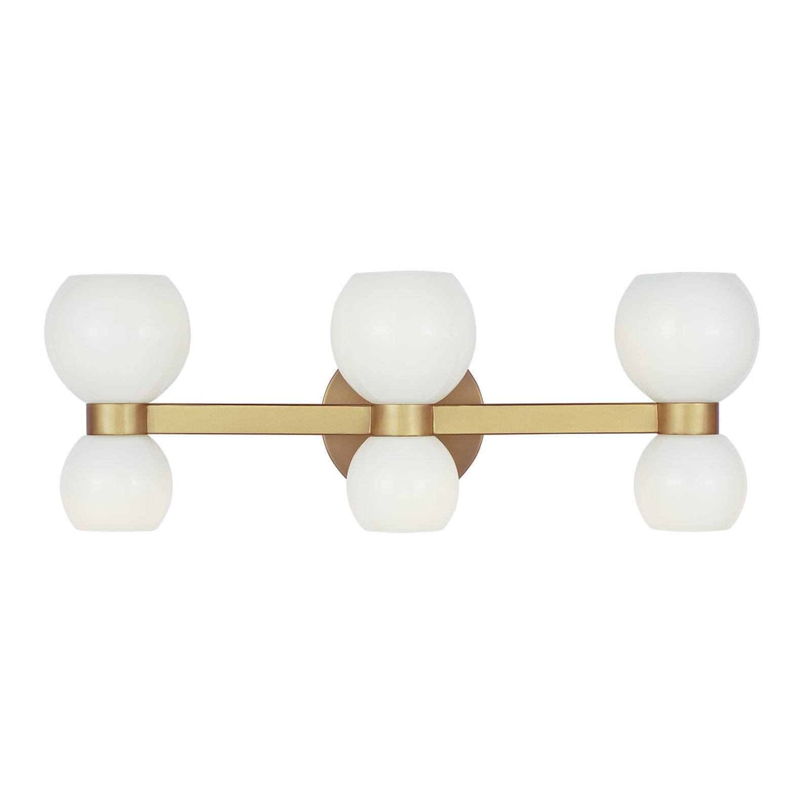 Londyn Six Light Vanity LIGHTING - vanity Visual Comfort Burnished Brass