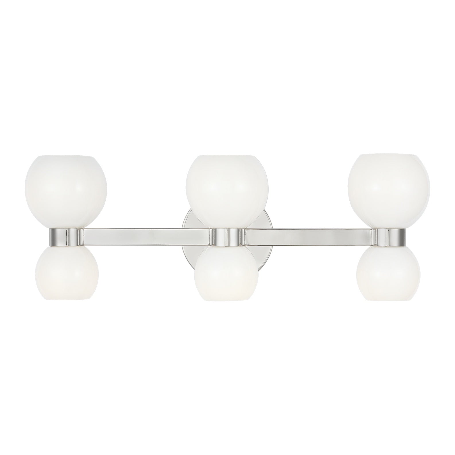 Londyn Six Light Vanity LIGHTING - vanity Visual Comfort Polished Nickel